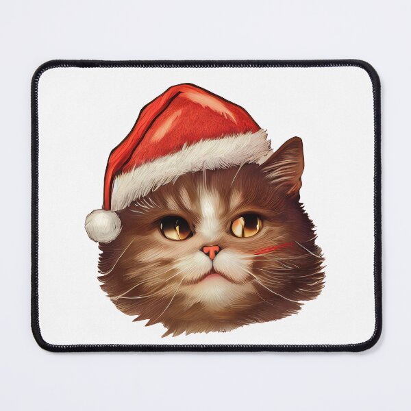 Item preview, Cat with Christmas Hat designed and sold by AmonRa16.