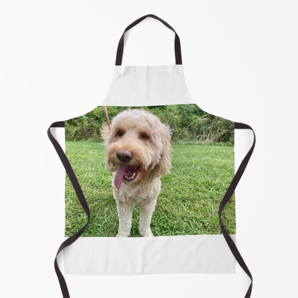 Item preview, Mini double doodle dog in the grass designed and sold by JuliVogel.