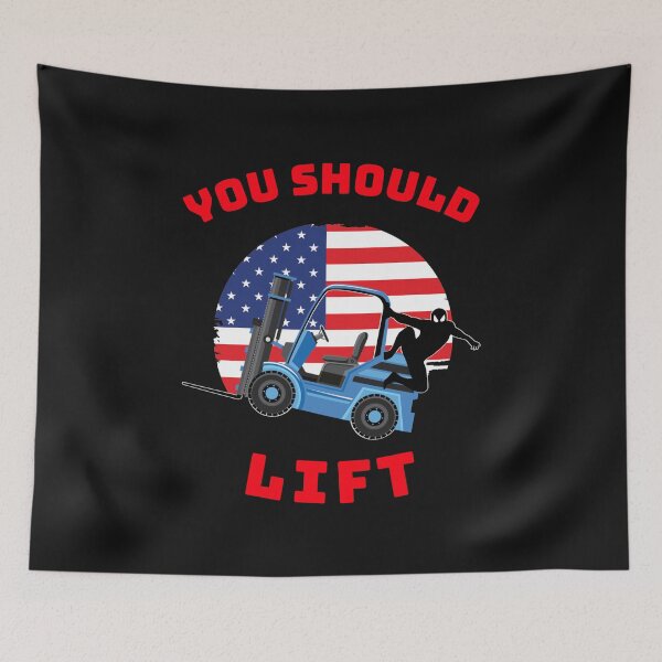 Item preview, Forklift Ninja, You Should Lift BR designed and sold by TeamsterLife.