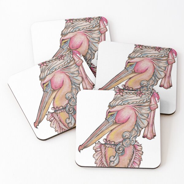 Item preview, Viscountess Pink Pelican designed and sold by Oniroiatlier.