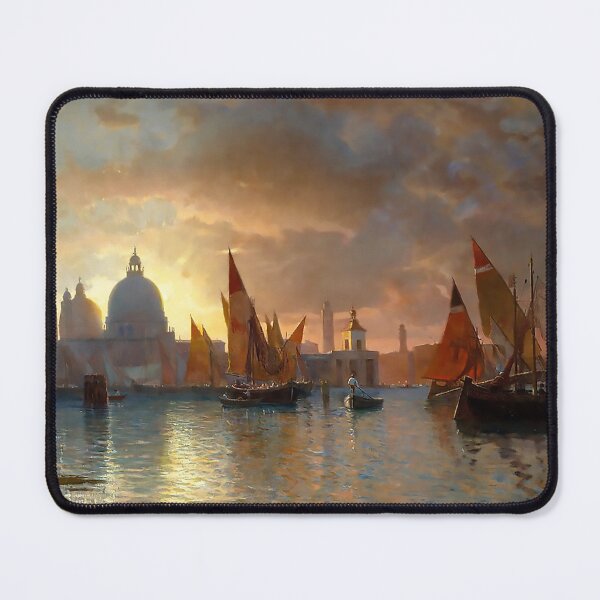 Item preview, Sunset painting, Sunset Artwork,Santa Maria della Salute, Sunset designed and sold by danaJG.