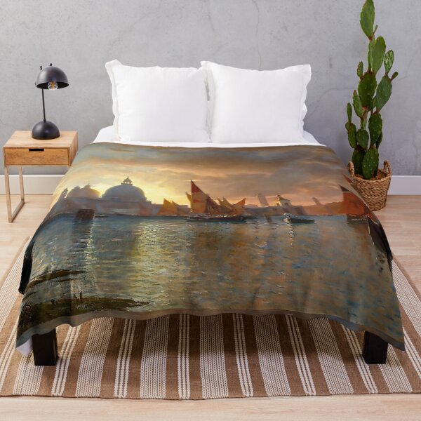 Item preview, Sunset painting, Sunset Artwork,Santa Maria della Salute, Sunset designed and sold by danaJG.