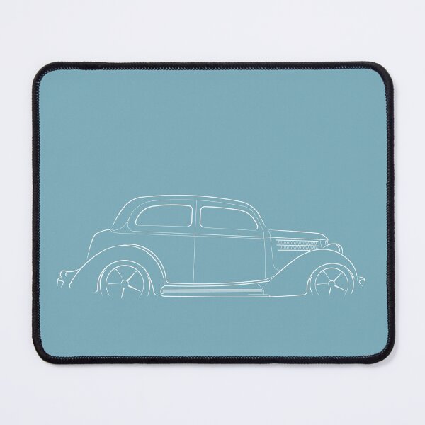 Item preview, 1936 Ford Sedan - profile stencil, white designed and sold by mal-photography.