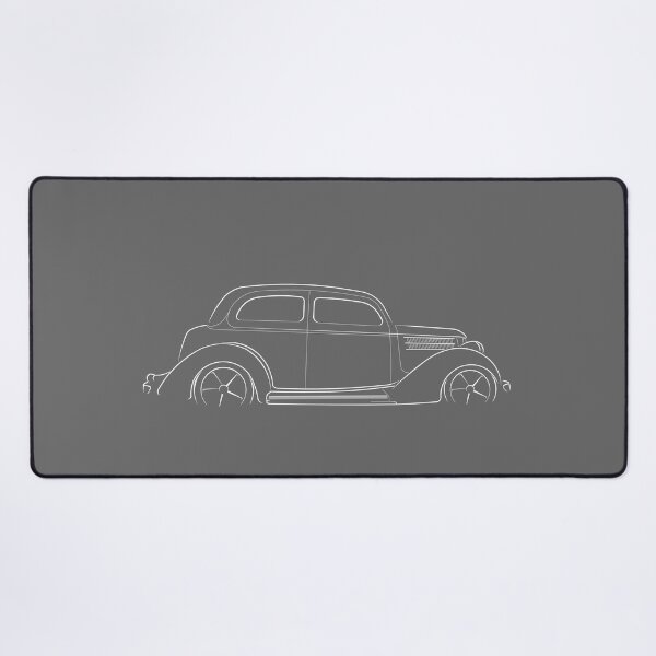 Item preview, 1936 Ford Sedan - profile stencil, white designed and sold by mal-photography.