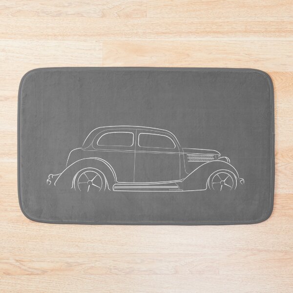 Item preview, 1936 Ford Sedan - profile stencil, white designed and sold by mal-photography.