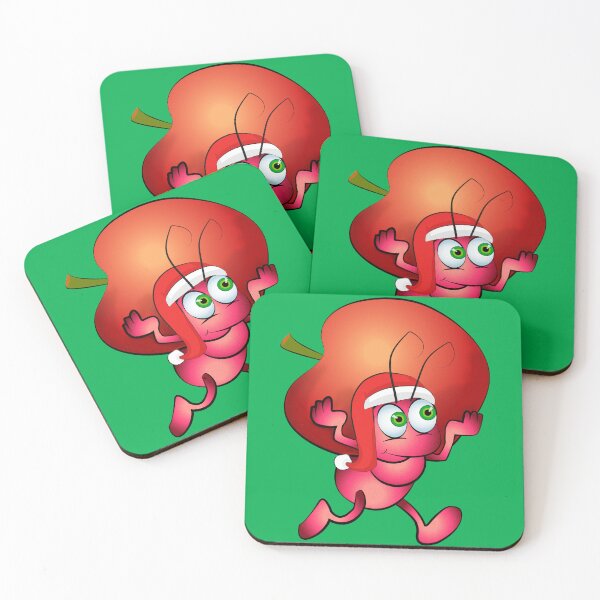 Item preview, Ant with Santa hat and apple designed and sold by WorkerAnts.