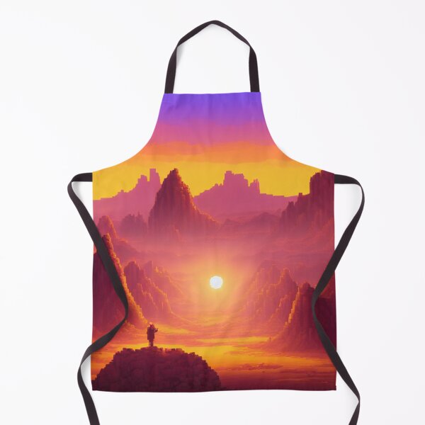Item preview, Finding A Treasure Purple Sand Planet Pixel Art Vaporwave designed and sold by DesignerKin.