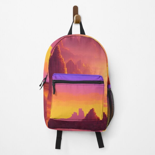 Item preview, Finding A Treasure Purple Sand Planet Pixel Art Vaporwave designed and sold by DesignerKin.