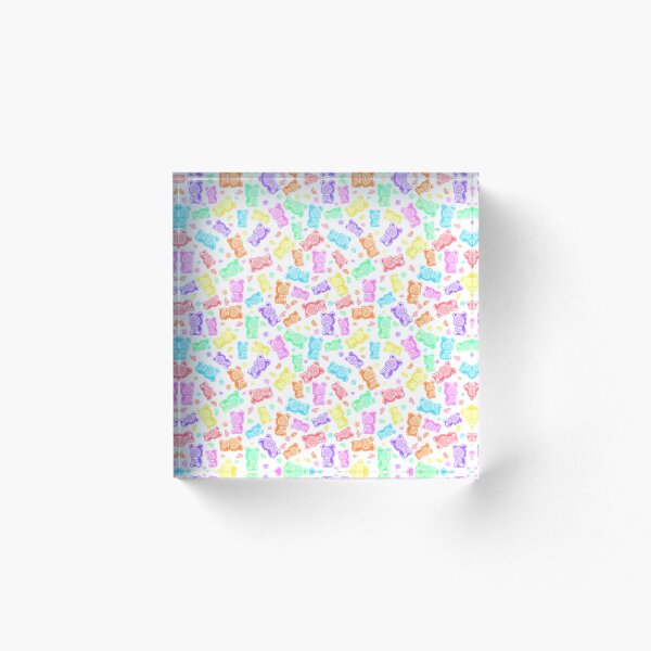 Item preview, Gummi Bear Sweets Pattern WHITE designed and sold by FaultyOverlord.