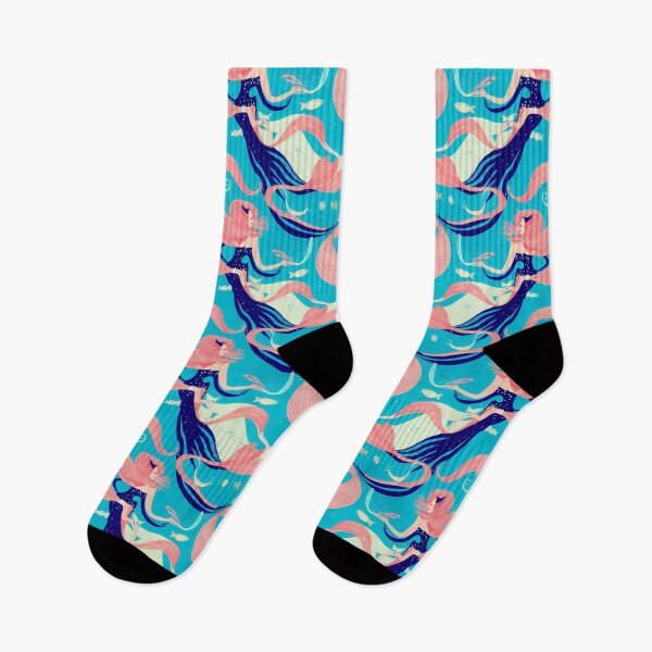 Item preview, Cute Mermaid Socks - 22A designed and sold by RunJumpJump.