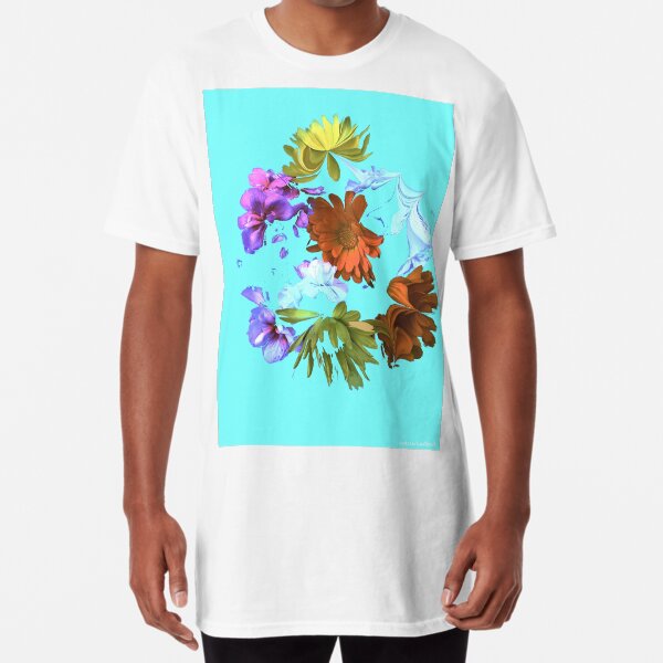 Floating Flowers Long T-Shirt