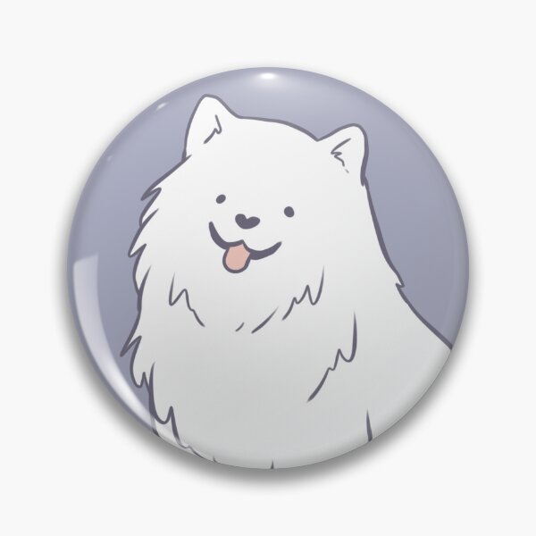 Item preview, samoyed dog cartoon illustration  designed and sold by Yarafantasyart.