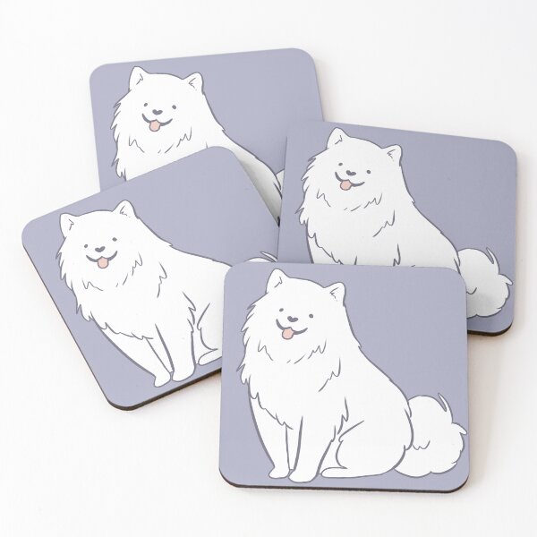 Item preview, samoyed dog cartoon illustration  designed and sold by Yarafantasyart.