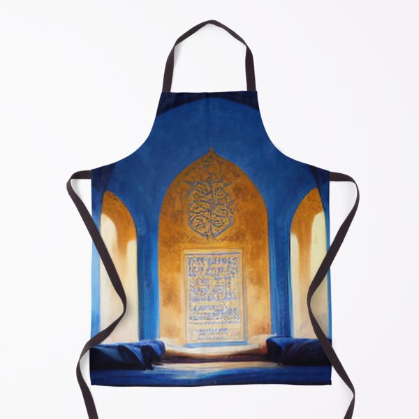 Item preview, blue mosaic and ancient Arab Islamic writing/ piece of art designed and sold by MaissaArt.