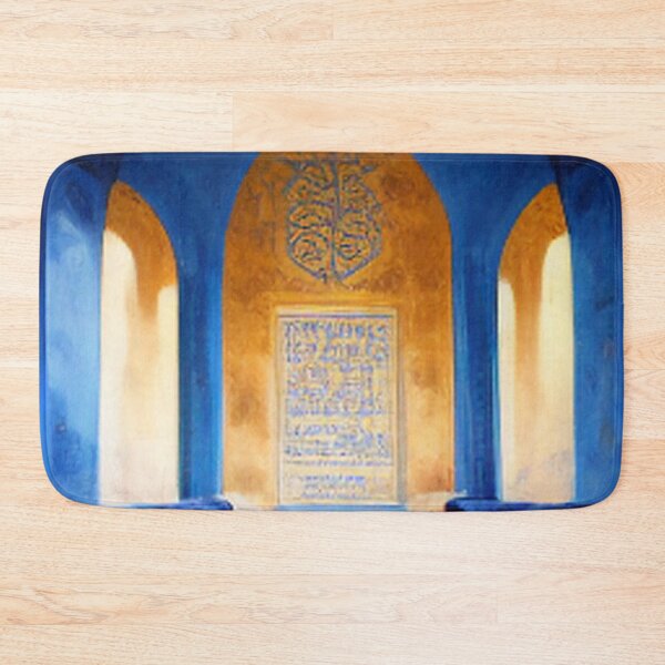 Item preview,  blue mosaic and ancient Arab Islamic writing/ piece of art designed and sold by MaissaArt.