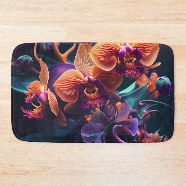 Item preview, Orange and purple orchids in a bouquet designed and sold by RK - Shop.