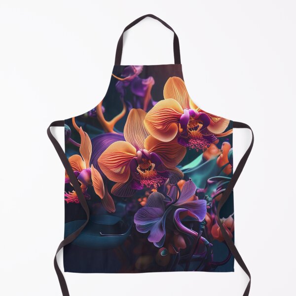 Item preview, Orange and purple orchids in a bouquet designed and sold by RK - Shop.
