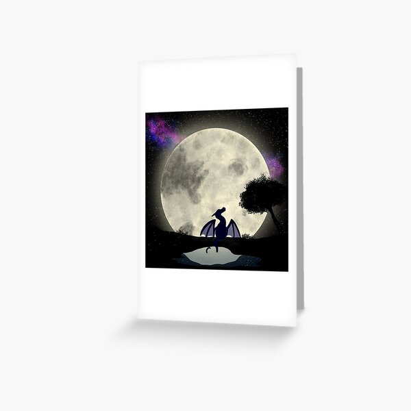 Artikel-Vorschau von Drache und der Mond, designt und verkauft von tealRaindrop.