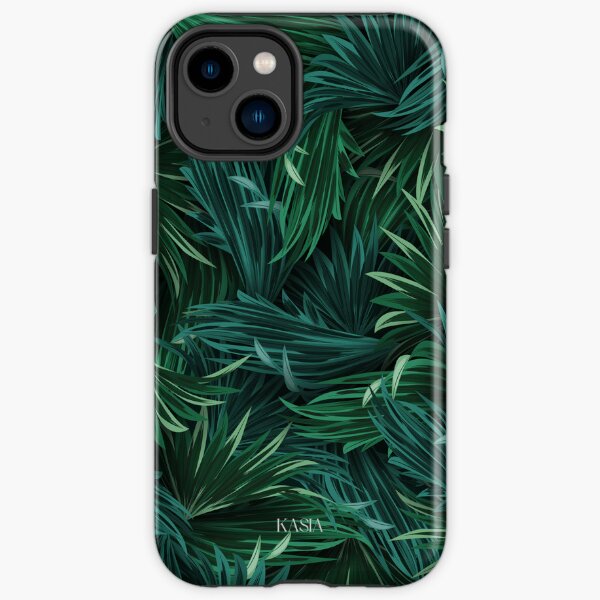 Green Leaves Nature Plants Leaf Modern Pattern iPhone Tough Case