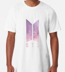 BTS LOGO LILA ROSA WATERCOLOR Longshirt
