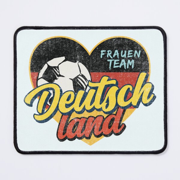 Item preview, Deutschland-Germany Womens Football Heart (WOSO) designed and sold by Numero14.