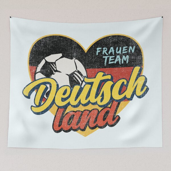 Item preview, Deutschland-Germany Womens Football Heart (WOSO) designed and sold by Numero14.