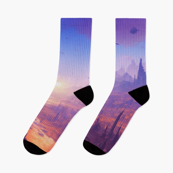 Item preview, A Future City on a Pink World - Sunset designed and sold by DesignerKin.