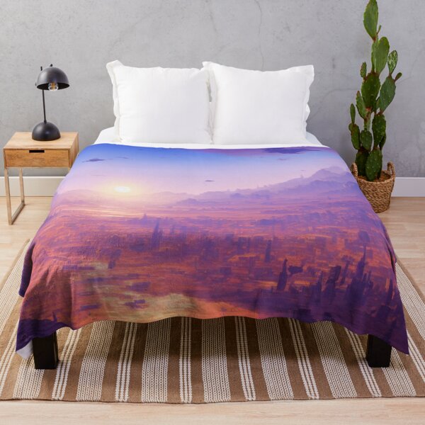 Item preview, A Future City on a Pink World - Sunset designed and sold by DesignerKin.