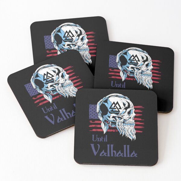 Item preview, Until Valhalla - Skull with American Flag designed and sold by Georgy09.