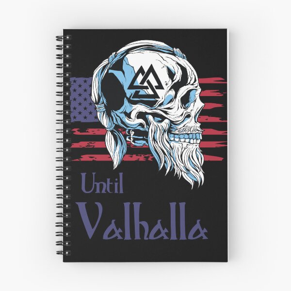 Item preview, Until Valhalla - Skull with American Flag designed and sold by Georgy09.
