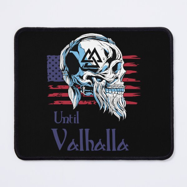 Item preview, Until Valhalla - Skull with American Flag designed and sold by Georgy09.