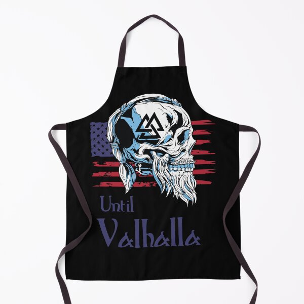 Artikelvorschau, Bis Valhalla - Schädel mit amerikanischer Flagge entworfen und verkauft von Georgy09.