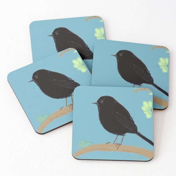 Item preview, Black robins nz designed and sold by Jacinta hunt.