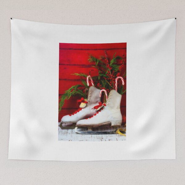 Item preview, Vintage Women's Ice Skates And Candy Canes designed and sold by Garry Gay.
