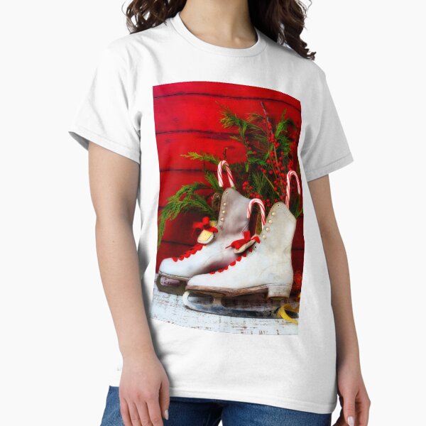 Item preview, Vintage Women's Ice Skates And Candy Canes designed and sold by Garry Gay.