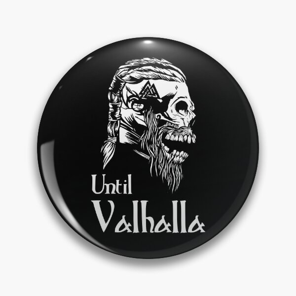 Item preview, Until Valhalla - Skull Black and White designed and sold by Georgy09.