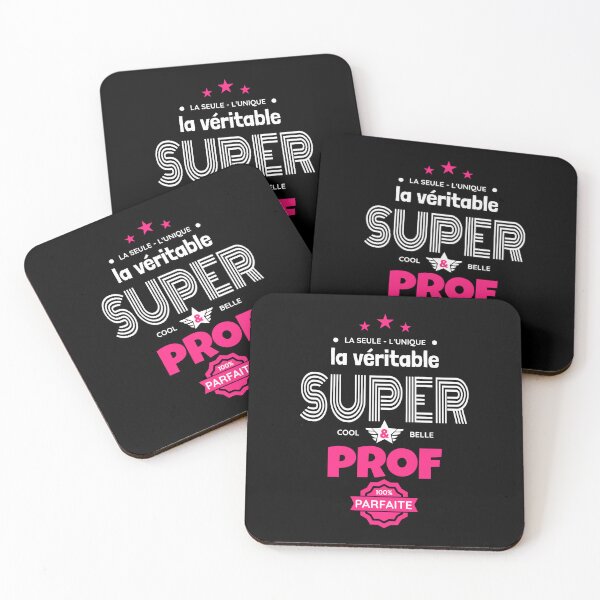 Aperçu de l'œuvre super prof 100% parfaite humour créée et vendue par la-petite-folie.