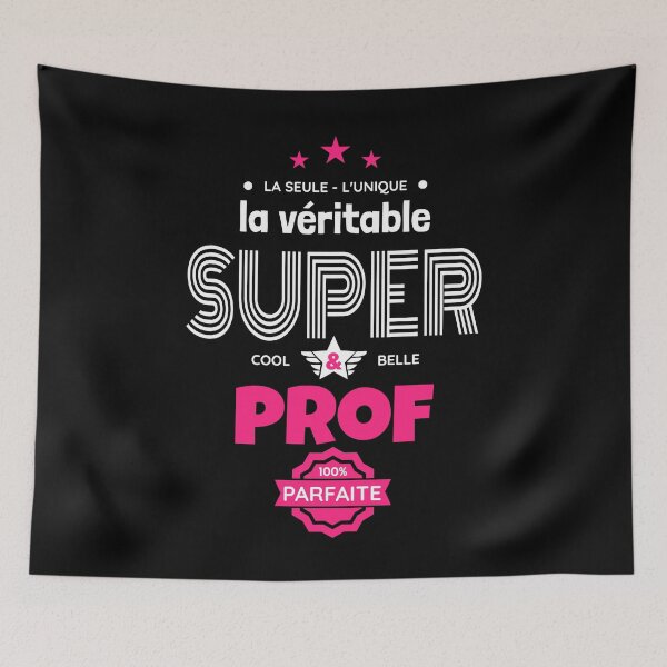Aperçu de l'œuvre super prof 100% parfaite humour créée et vendue par la-petite-folie.