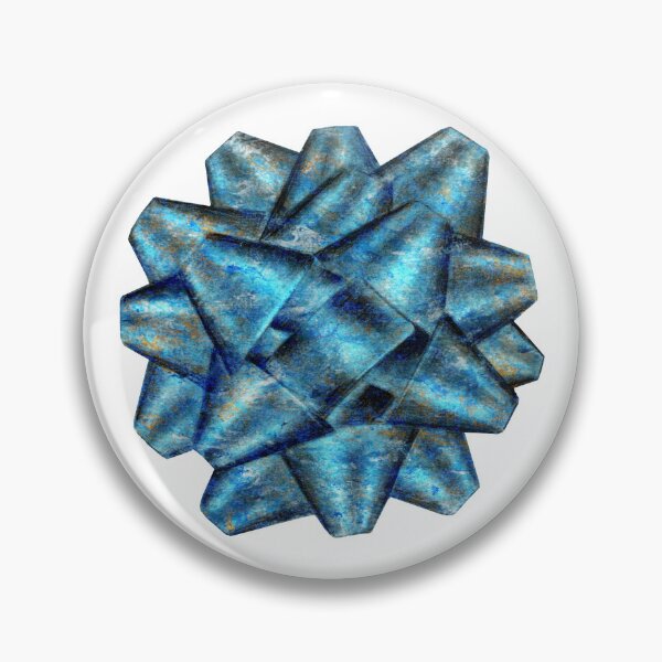 Item preview, star knot - marbled blue gold colored version designed and sold by SylvieG18.
