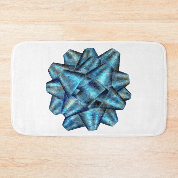 Item preview, star knot - marbled blue gold colored version designed and sold by SylvieG18.