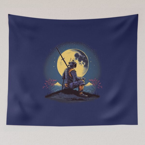Item preview, Samurai Under The Moon designed and sold by Ajolan.