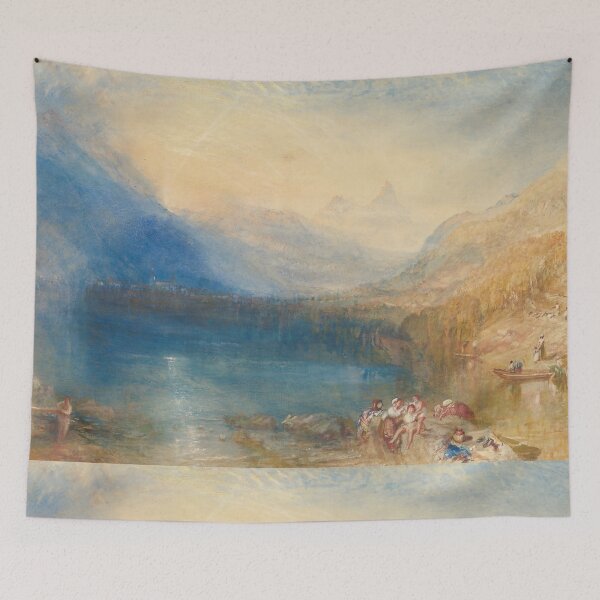 Item preview, Sunset painting, Sunset Artwork, The Lake of Zug designed and sold by danaJG.