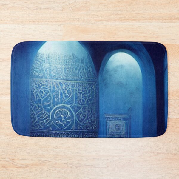 Item preview,  blue mosaic and ancient Arab Islamic writing/ piece of art designed and sold by MaissaArt.