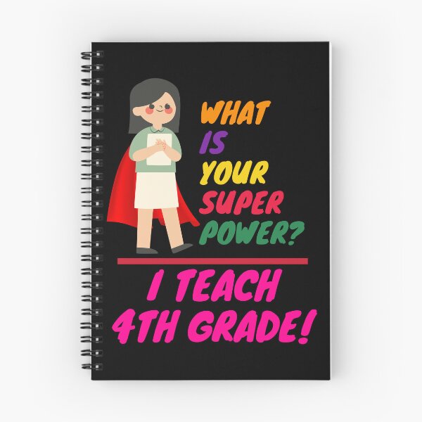 Item preview, 4th Grade Teacher Superhero designed and sold by superteachers.