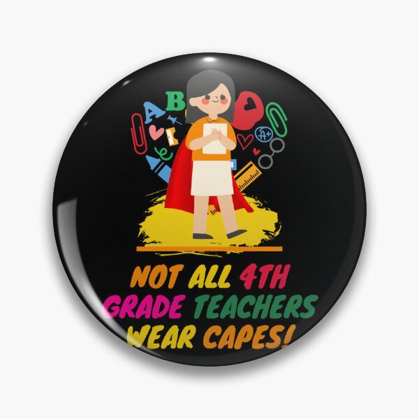 Item preview, 4th Grade Teacher Superhero designed and sold by superteachers.