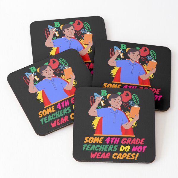 Item preview, 4th Grade Teacher Superhero designed and sold by superteachers.