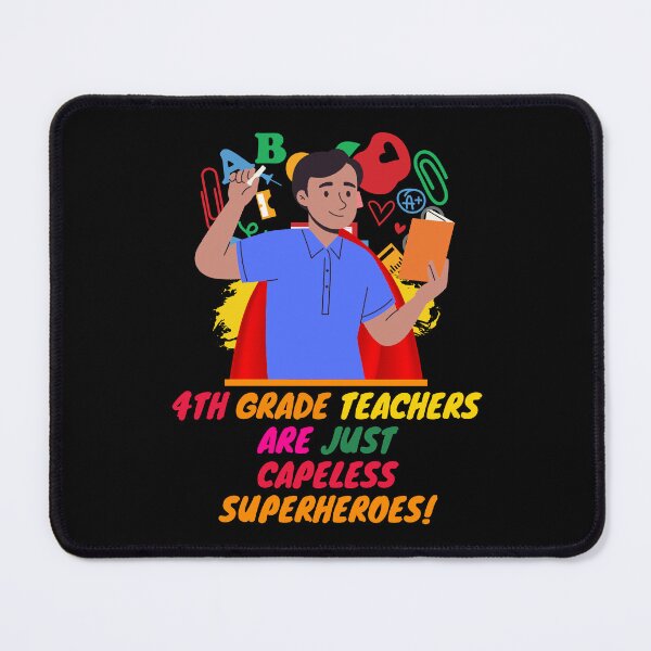 Item preview, 4th Grade Teacher Superhero designed and sold by superteachers.