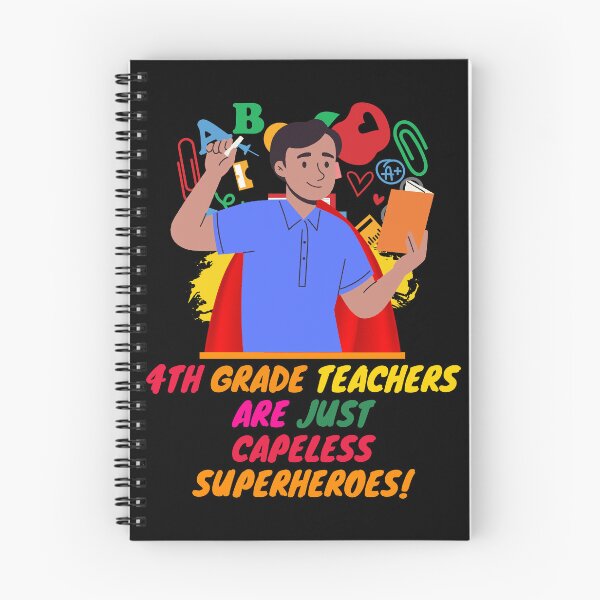 Item preview, 4th Grade Teacher Superhero designed and sold by superteachers.