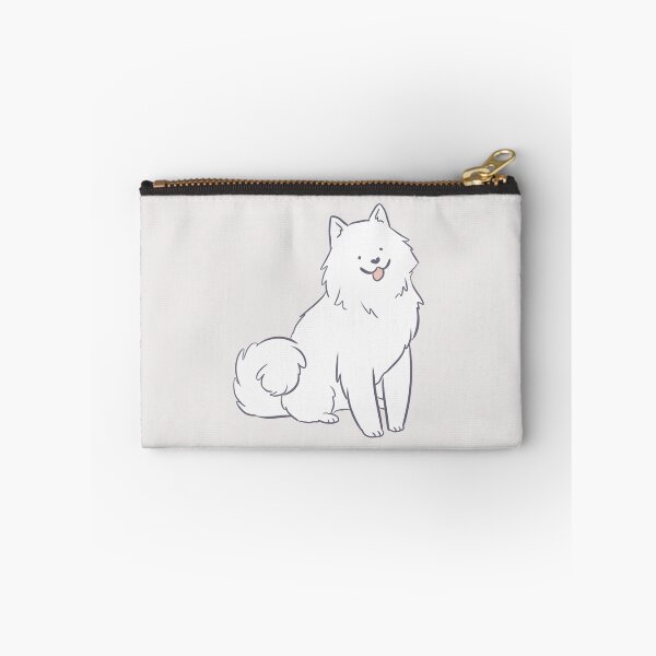 Item preview, Samoyed dog sitting cartoon illustration  designed and sold by Yarafantasyart.