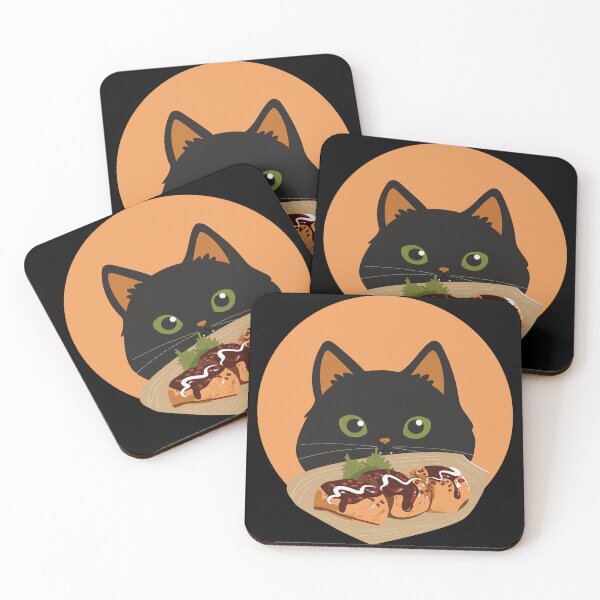 Item preview, Cute Cat That Loves Takoyaki designed and sold by RepublicOfFire.